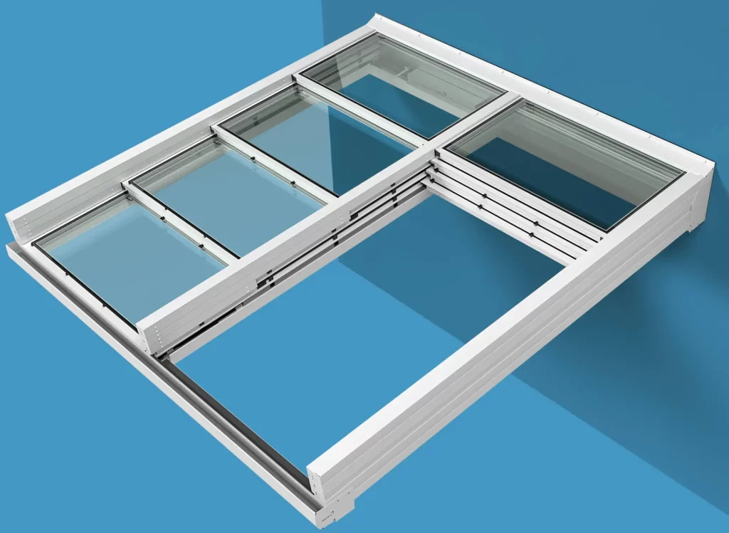 سقف متحرک شیشه ای | قیمت 1404